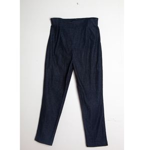 Vintage reproduction indigo denim capris